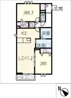 Scorza M【2階】の間取り