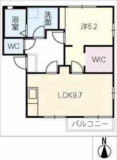 パークタウン琴坂A【2階】の間取り
