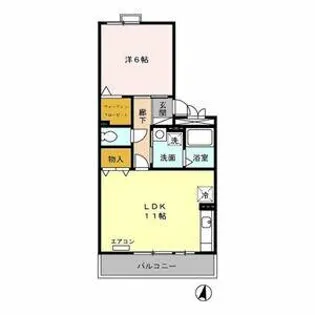 セジュール和幸 C【2階】の間取り