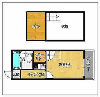 大産曙ビル【210号室】の間取り