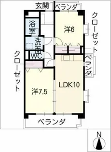 ラヴィーニア【2階】の間取り