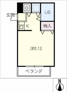サンライズ原【3階】の間取り
