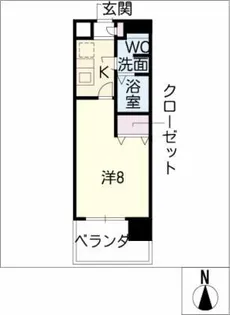 ESSE東別院【7階】の間取り