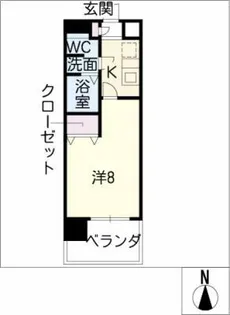 ESSE東別院【8階】の間取り