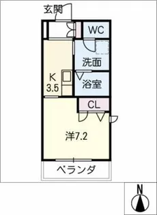Noble Court東別院【4階】の間取り