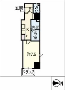 The金山Blossoms【6階】の間取り