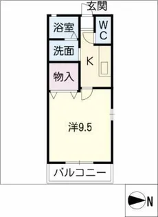 プリヨーム七番【2階】の間取り