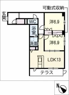 クレセール・ソフィア【1階】の間取り
