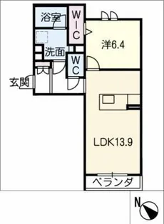 grande albero【1階】の間取り