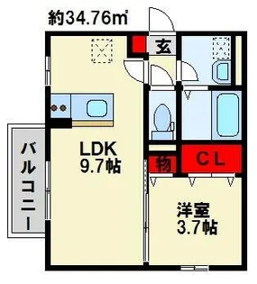 ソレールヴィラⅡ C棟【1階】の間取り