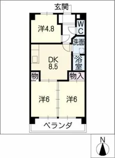 谷口第二ビル【4階】の間取り