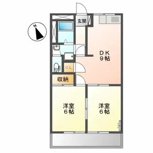 コンフォース北山【1階】の間取り
