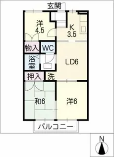 ヴィラージュアタゴ【1階】の間取り