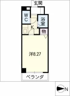 プロシード千種【1階】の間取り