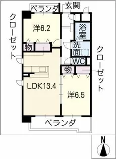 ミズノハイツ【3階】の間取り