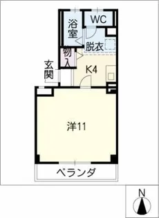 ヘリオ葵【2階】の間取り