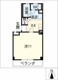 ヘリオ葵【2階】の間取り