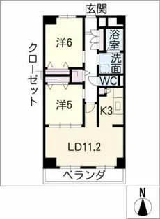 Sugar Hill 千種【4階】の間取り