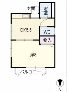 ヴァンテアン山花【1階】の間取り