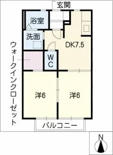 ハイツA-3【1階】の間取り