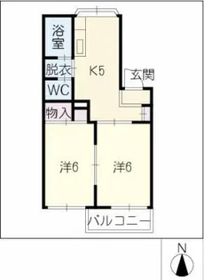 モナーク山清【1階】の間取り