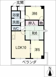 B.S.ハウスロボ【1階】の間取り
