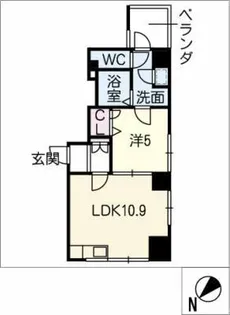 SPACETIMES【8階】の間取り