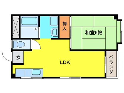 白帝ビル【2階】の間取り