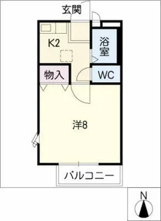 ヴァンベール八事【2階】の間取り