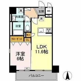 トンシェトア【0403号室】の間取り