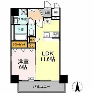トンシェトア【0403号室】の間取り