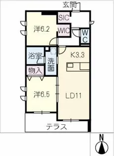 ラコンテ古径【1階】の間取り