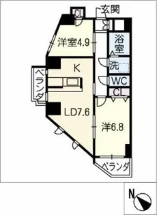 ヒカリエ東海【8階】の間取り