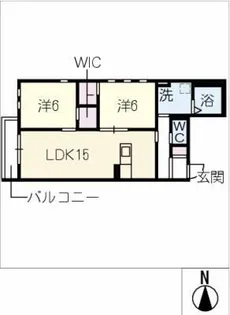 メゾンドレーヴ【2階】の間取り