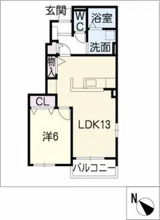 Michelle【1階】の間取り