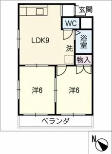 福井ハイツ【2階】の間取り