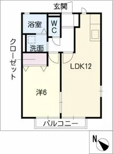 グランメール【1階】の間取り