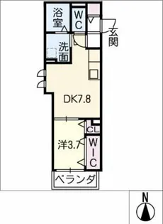 グランシャリオ花の木【2階】の間取り