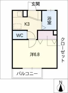 プロシード岩崎台【2階】の間取り