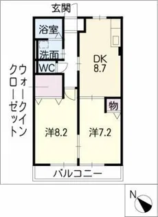 ティ・フォレスト【1階】の間取り
