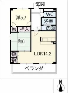タウンコートファースト【3階】の間取り