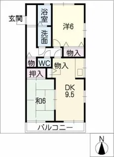 リマーニ江松【1階】の間取り