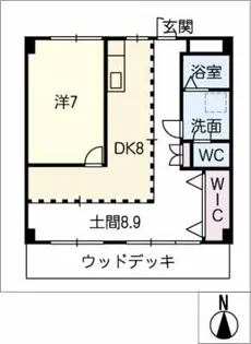 リバーサイドK【1階】の間取り