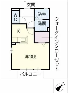 スラージュマン【1階】の間取り