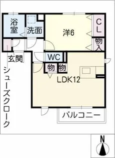 ドミールC【2階】の間取り