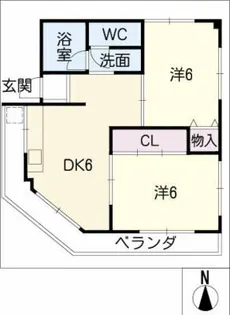 鳥たつビル【2階】の間取り