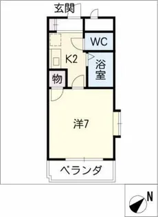 ロープイン背戸田【4階】の間取り