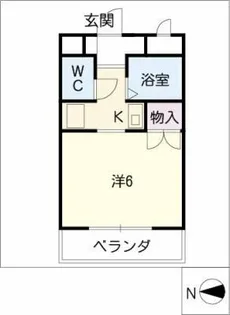 第2マルベリーヒル八事1号館【2階】の間取り