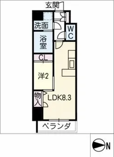 アルファパル新瑞南【4階】の間取り