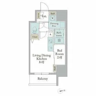 ストーリア名古屋城西【0401号室】の間取り